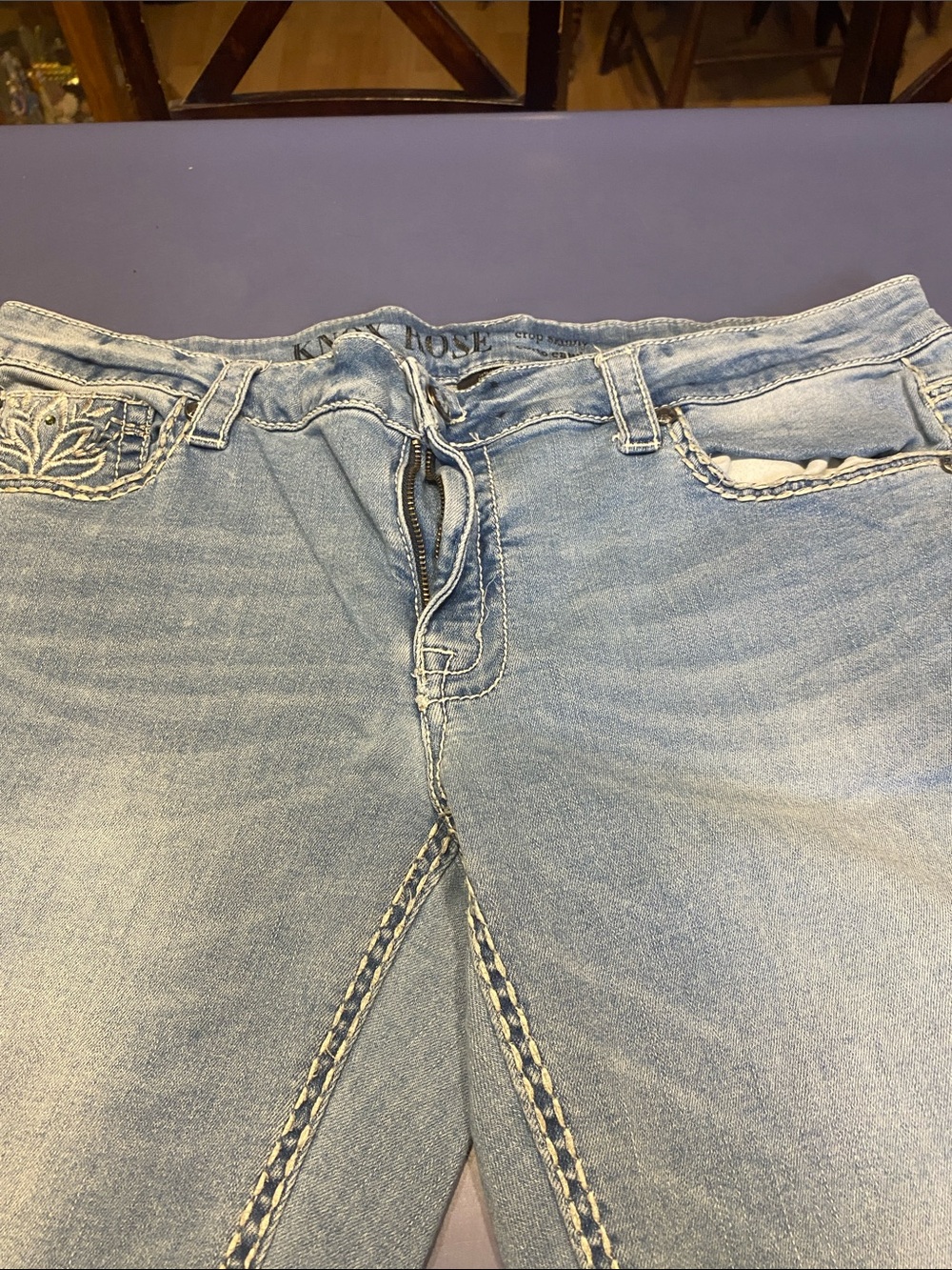 Knox Rose Light Blue Denim Shorts